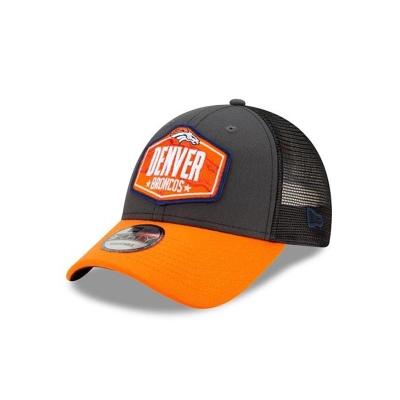 Denver Broncos Gorra | New Era NFL Draft 9forty Adjustable Cap Mexico - Grises